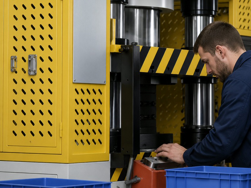 Presse per stampaggio componenti metallici pelletteria