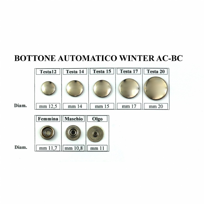 Bottone Automatico Winter AC - BC